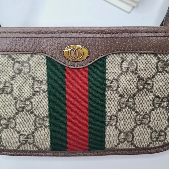 SOLD!!! Gucci Ophidia GG Supreme & Leather Mini Bag - Picture 3 of 12
